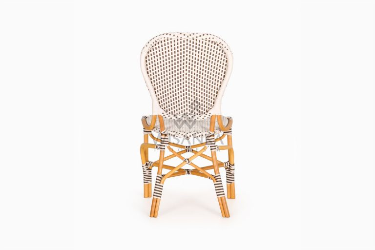 Ally Outdoor Wicker Bistro Chair rear