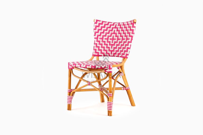 Carla Natural Rattan Dining Bistro Chair perspective