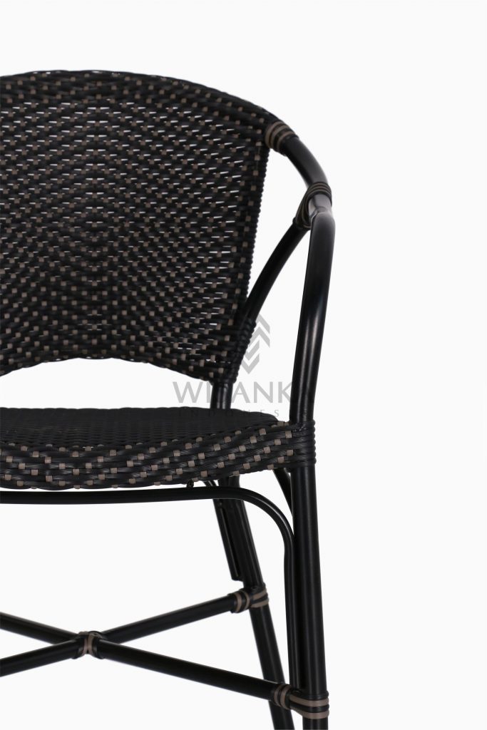 Edward Dining Arm Rattan Bistro Chair detail