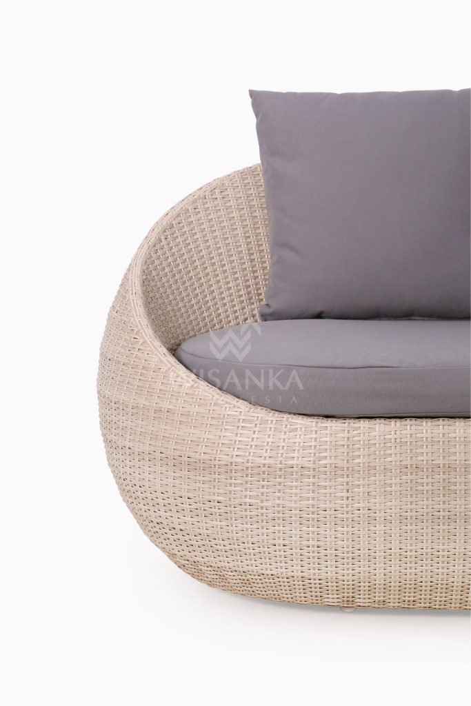 Carmo Wicker Occasional Chair 2 Seater Detail 1