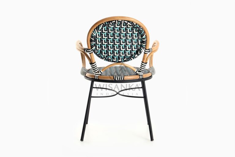 Aira Bistro Chair, Wicker Rattan Chair rear