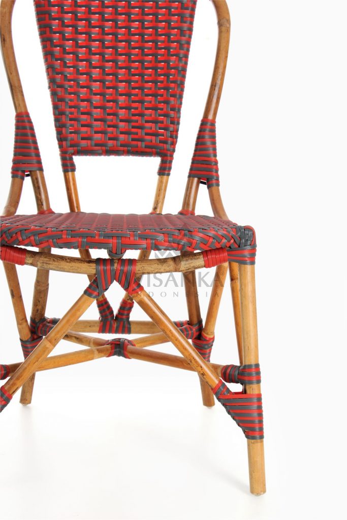 Clady Rattan Dining Bistro Chair Detail 1