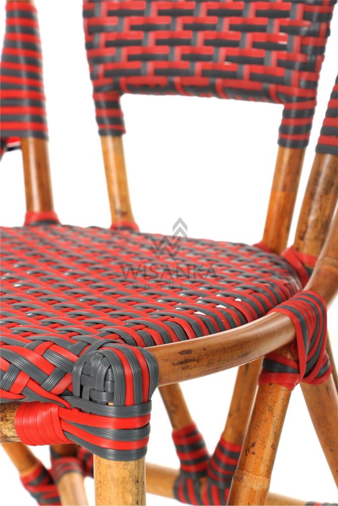 Clady Rattan Dining Bistro Chair Detail 2