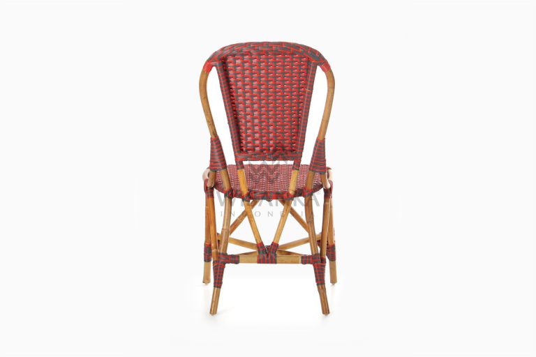 Clady Rattan Dining Bistro Chair rear
