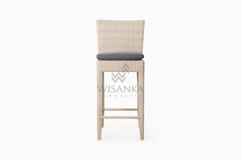 Victoria Bar Chair with Seat Cushion outdoor rattan furniture front