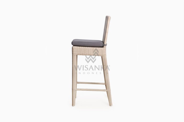 Victoria Bar Chair with Seat Cushion outdoor rattan furniture side