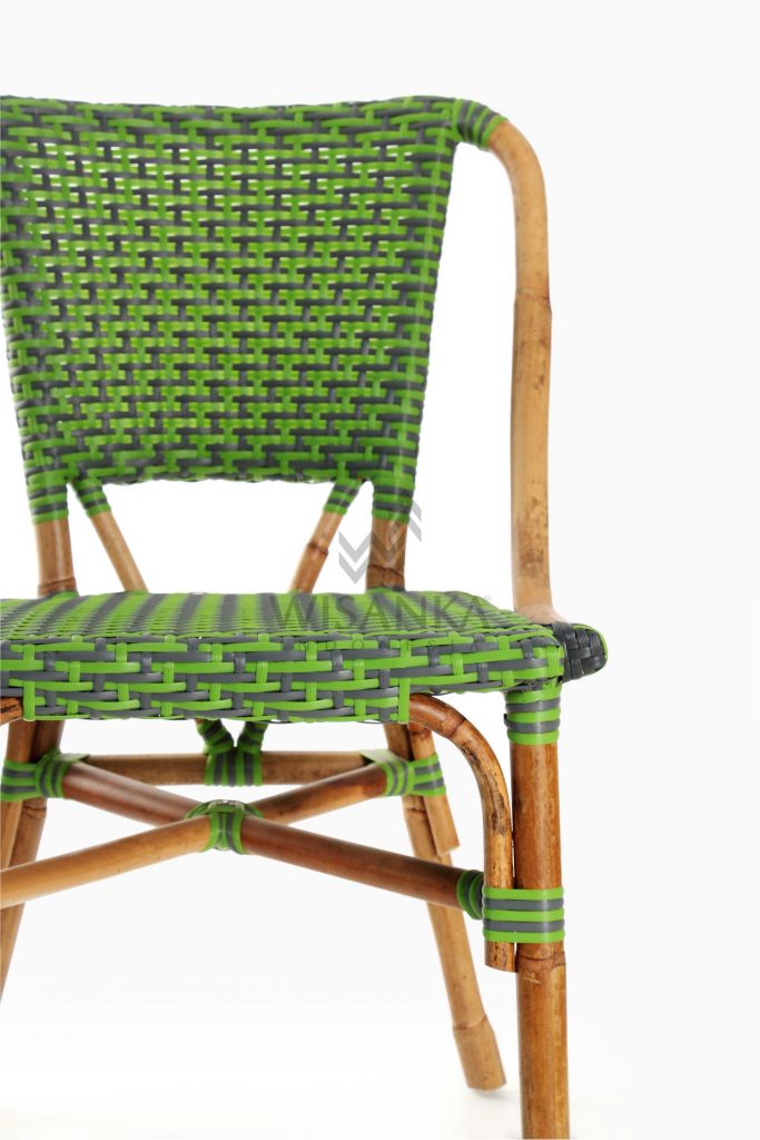Yori Outdoor Rattan Bistro Chair Detail 1