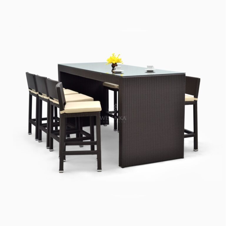 Colombo Bar Set - Outdooor Bar Furniture with Stool