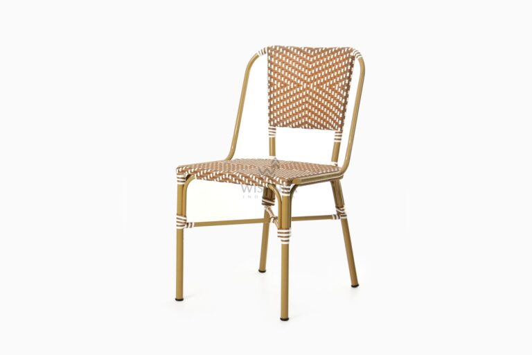 Olden Bistro Chair - Patio Wicker Dining Chair - perspective
